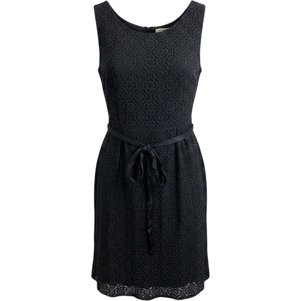 Talbots Plus Black‎ Floral Lace Sleeveless Sheath Dress Cutout Back 24W